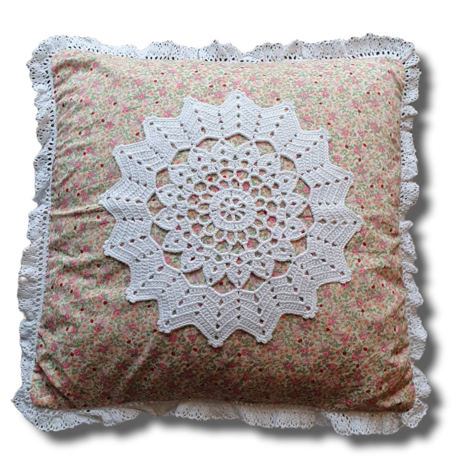 Housse de Coussin Déco Shabby 40cm X 40cm