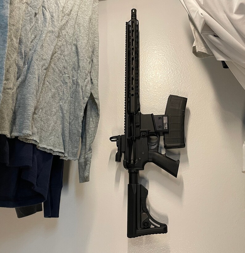 Solid Billet Aluminum AR15 Locking Wall Mount Etsy