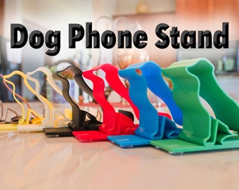 Support pour téléphone portable pour chien imprimé en 3D - Mignon / Chiot / iPhone / Android / Décoration