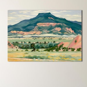 Georgia O&#39;Keeffe Landscape Canvas Print: Nature Wall Decor