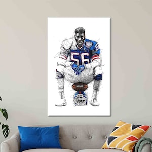 Lawrence Taylor Canvas Art: American Football Wall Decor