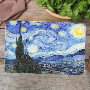 The Starry Night Chopping Board, Famous Serving Board, Cheese Board, Van Gogh Chopping Board, Personalized Chopping Board, Cutting Board,