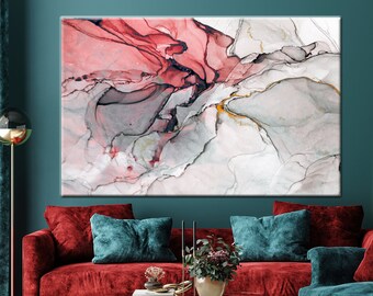 Red And Gray Marble, Marble Wall Art, Red Marble Print, Marble Wall Decor, Marble Painting, Marble Home Decor, Marble Poster, Marble Print,