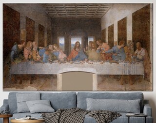 The Last Supper Canvas Print: Leonardo Da Vinci Famous Table Art