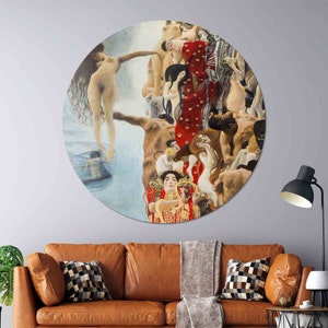 Art mural en verre médical Gustav Klimt : grande reproduction de la décoration murale