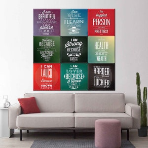 Motto Wall Art, Motto Canvas, Office Canvas, Success Wall Art, Office Wall Art, Workout Canvas, Motivation Wall Art, Motivational Canvas,