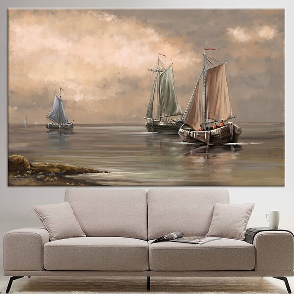 Sailboat Wall Art Etsy