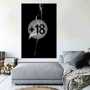 Sexy Woman Canvas, Erotic Canvas, Nude Sexy Body, Bedroom Wall Art, Nude Poster, Erotic Wall Art, Sexy Girl Wall Art, Mature image 1