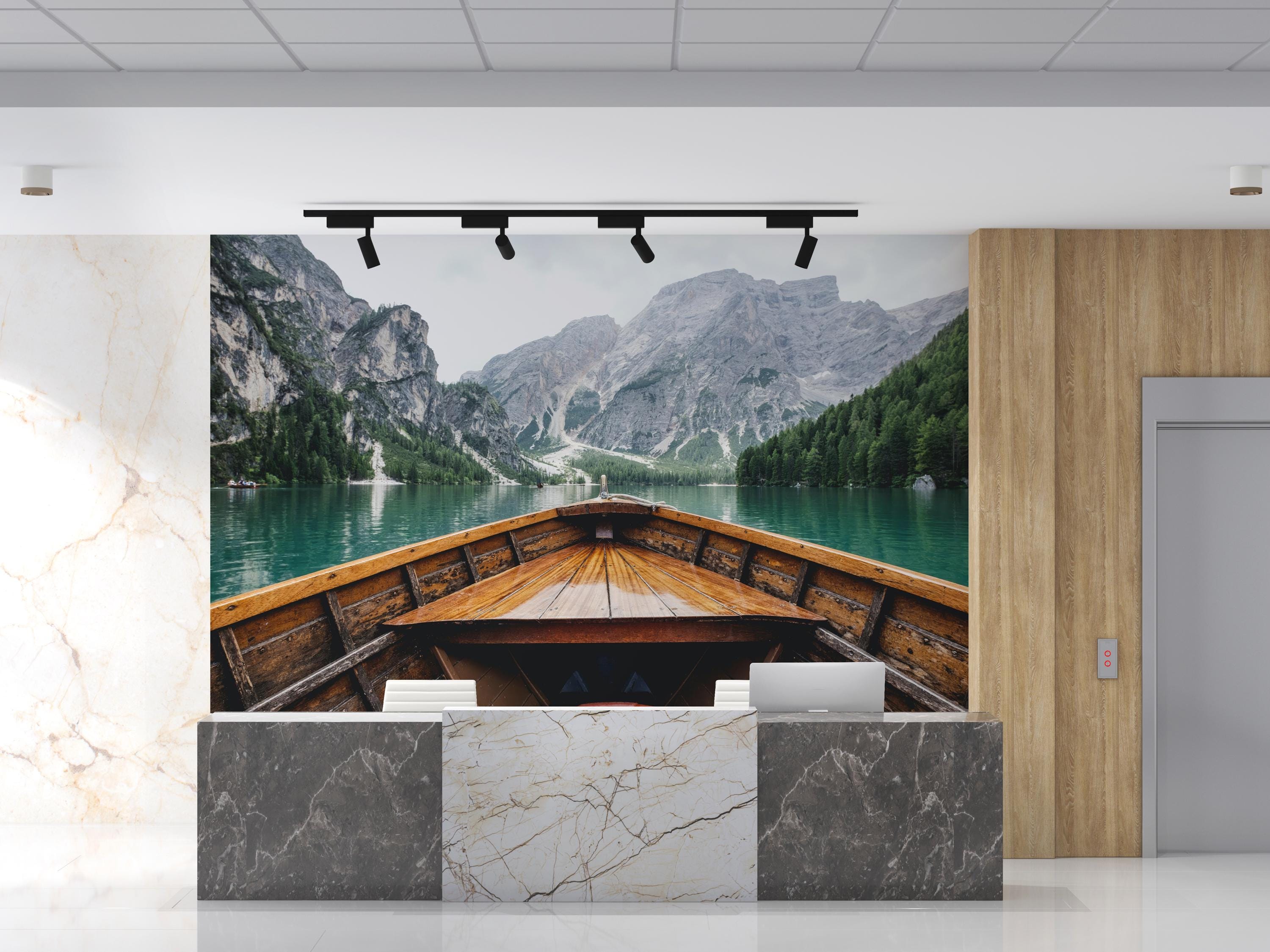 Mountain Lake Canvas Print: River Landscape Wall Art - Etsy