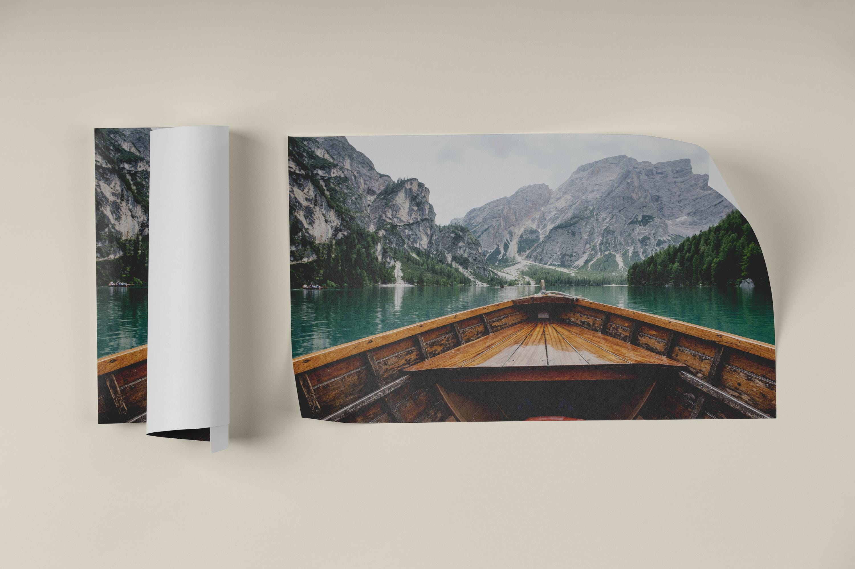 Mountain Lake Canvas Print: River Landscape Wall Art - Etsy