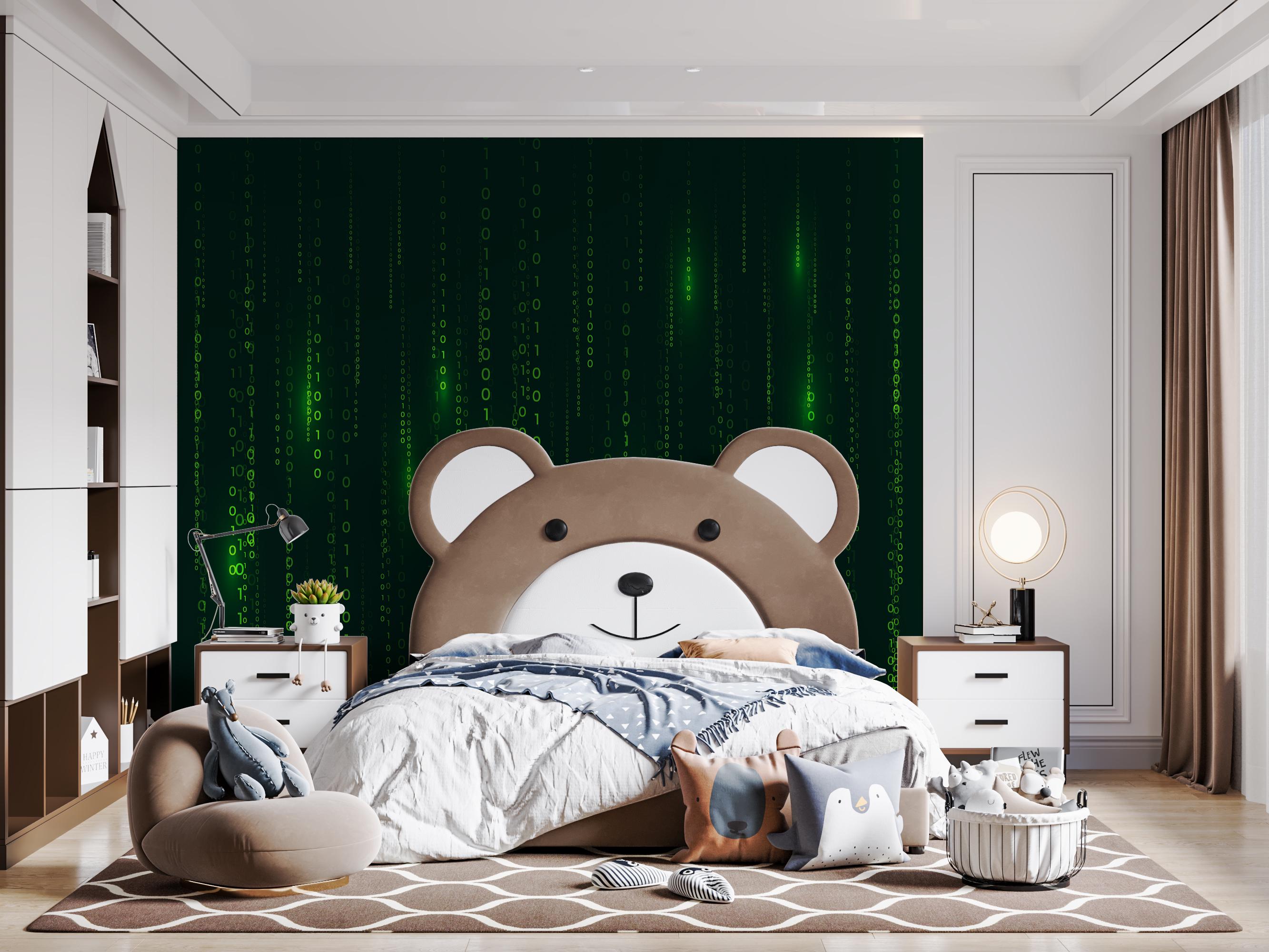 Matrix Code Mural: Computer Science Binary Wallpaper - Etsy