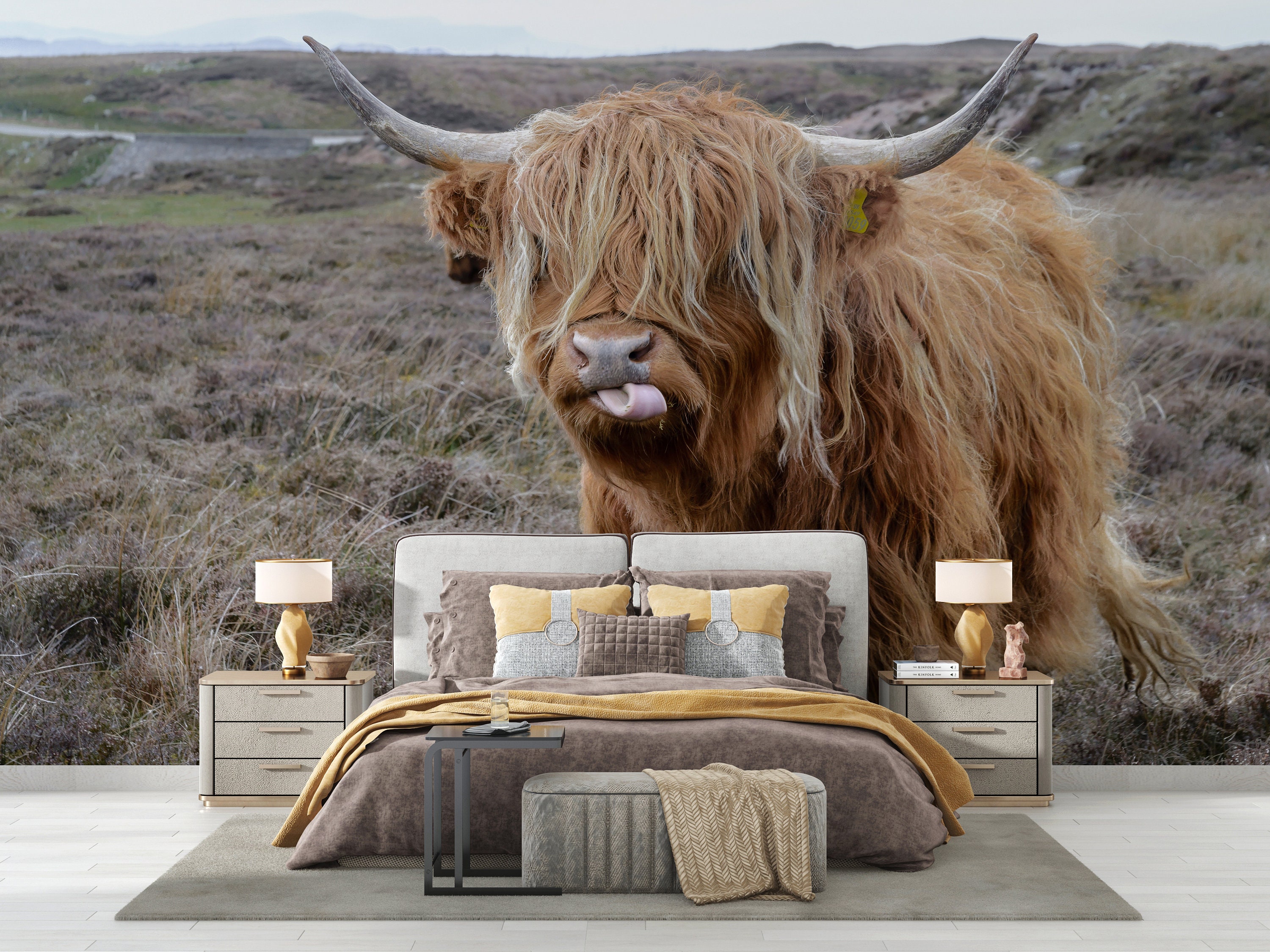 Wall Paper Peel and Stick Cow Wallpaper 3d Wall Paper - Etsy