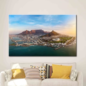 Table Mountain National Park, Cape Town Canvas Art, South Africa Canvas, African Landscape Printed, National Park Art, View Poster,