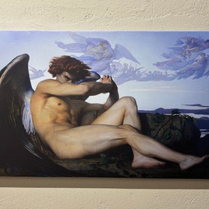 Fallen Angel Canvas Print: Alexandre Cabanel Vintage Wall Art