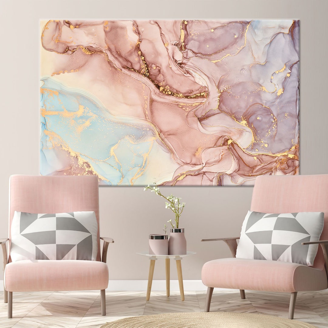 Pink And Gold Marble Pink Marble Canvas Gold Marble Print Etsy 日本