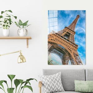 Eiffel Wall Decoration, Eiffel Tower Glass Decor, Landscape Wall Decoration, Personalized Gift Box, Paris Glass, Room Decor,
