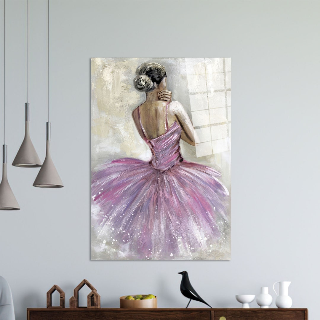 Ballerina Canvas Art: Modern Dancer Decor, Girl Room Wall Art - Etsy