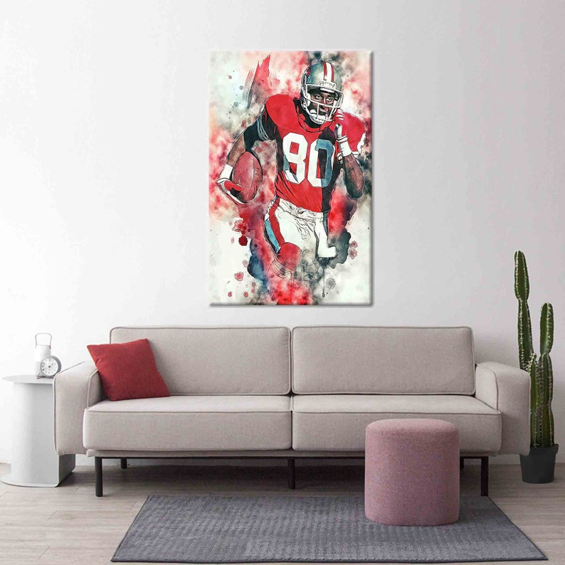 Jerry Rice, Jerry Rice Poster, Jerry Rice Wall Art, Jerry Rice Canvas ...