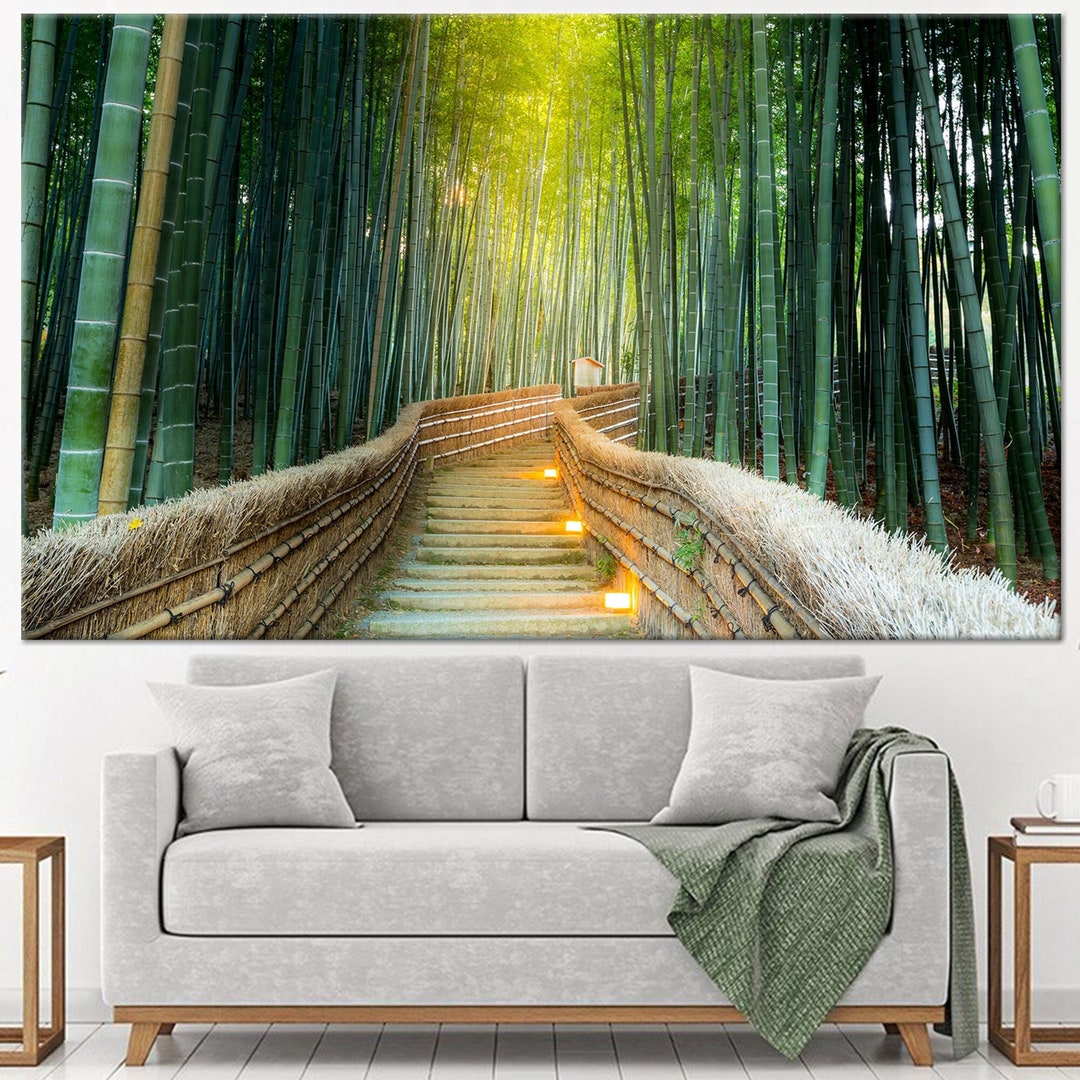 Bamboo Forest Wall Art, Kyoto Wall Art, Kyoto Canvas, Bamboo Wall Art