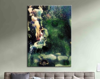 Gustav Klimt Philosophy Canvas Print: Famous Art Decor