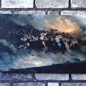 The Wild Hunt of Odin Canvas Print: Norse Mythology Wall Art