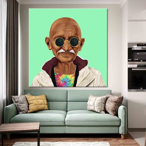 Mahatma Ghandi Minimalistic Pop Art T-Shirt Mahatma Ghandi Minimalistic Pop Art T-Shirt