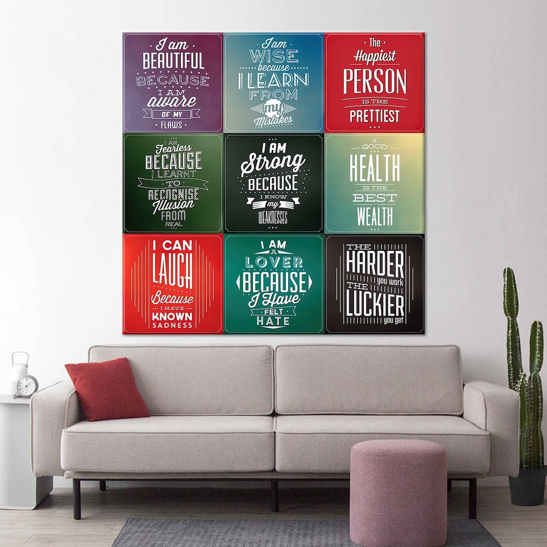 Motto Wall Art, Motto Canvas, Office Canvas, Success Wall Art, Office