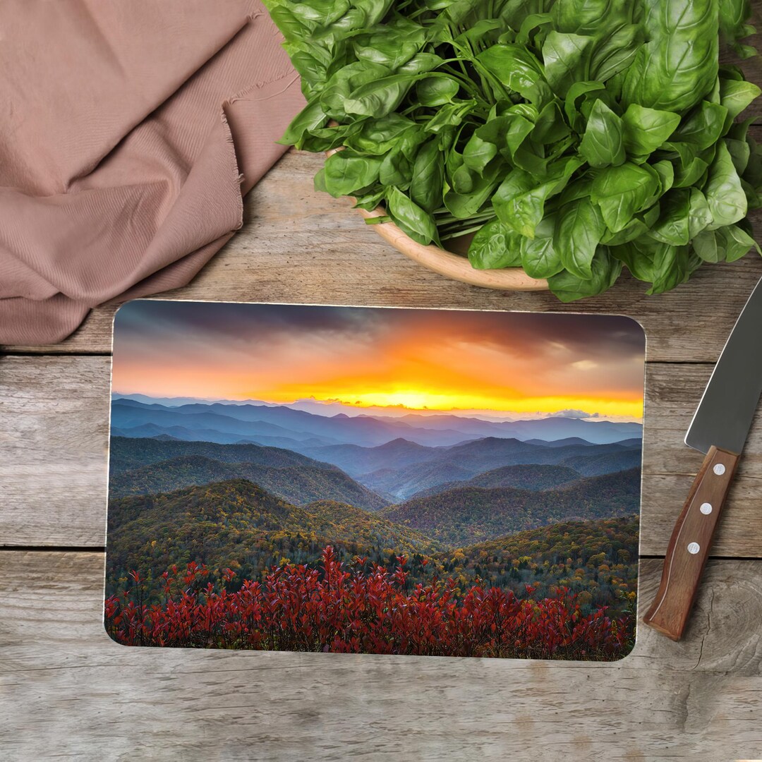 Blue Ridge Parkway Cutting Board: Mountain Landscape Serving Board - Etsy