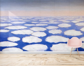 雲の壁 雲の風景の壁紙：雲の上のウォールアート - Etsy 日本