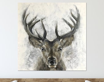 Custom Canvas, Deer Canvas Print, Deer, Animal Art Canvas, Deer Lover Gift Canvas, Wall Art, Home Decor Wall Art, Modern Canvas Art,