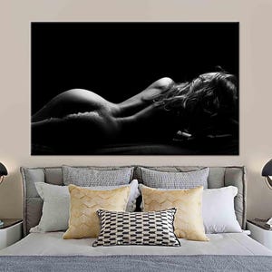 Erotic Wall Art, Erotic Canvas, Woman Wall Art, Sexy Body Print, Sexy Wall Art, Sexy Canvas, Woman Canvas, Bedroom Wall Art, Mature image 9