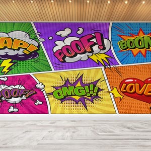POP ART Wanddekor, trendige Papierkunst, Vinyl Tapete, moderne Papierkunst, Frau Wandmalerei, Wanddekorationen, 3D Papercraft,