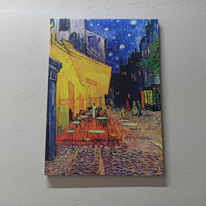 Cafe Terrasse Nacht, Cafe Terrasse Nacht Leinwand, Van Gogh Cafe Leinwand, Van Gogh Malerei, berühmte Leinwandkunst, moderne Kunst, Reproduktion Wandkunst