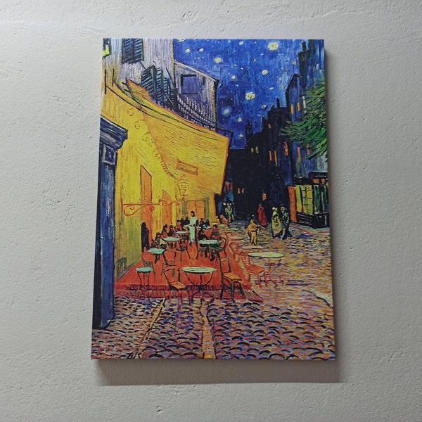 Cafe Terrace Night, Cafe Terrace Night Canvas, Van Gogh Cafe Canvas, Van Gogh Painting, Famous Canvas Art, Modern Art, Reproduction Wall Art