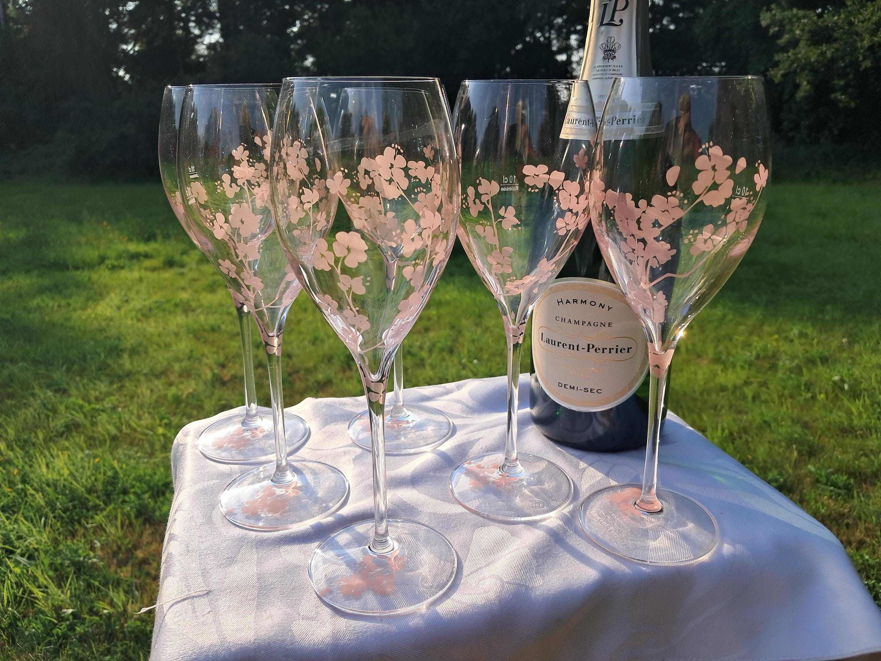 Laurent-Perrier Rose 桜模様のシャンパングラス Laurent-Perrier Rose 桜模様のシャンパングラス