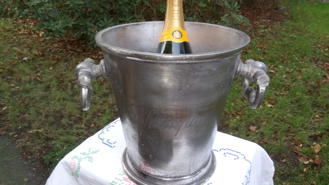 Vintage Pewter Champagne Ice Bucket Etsy