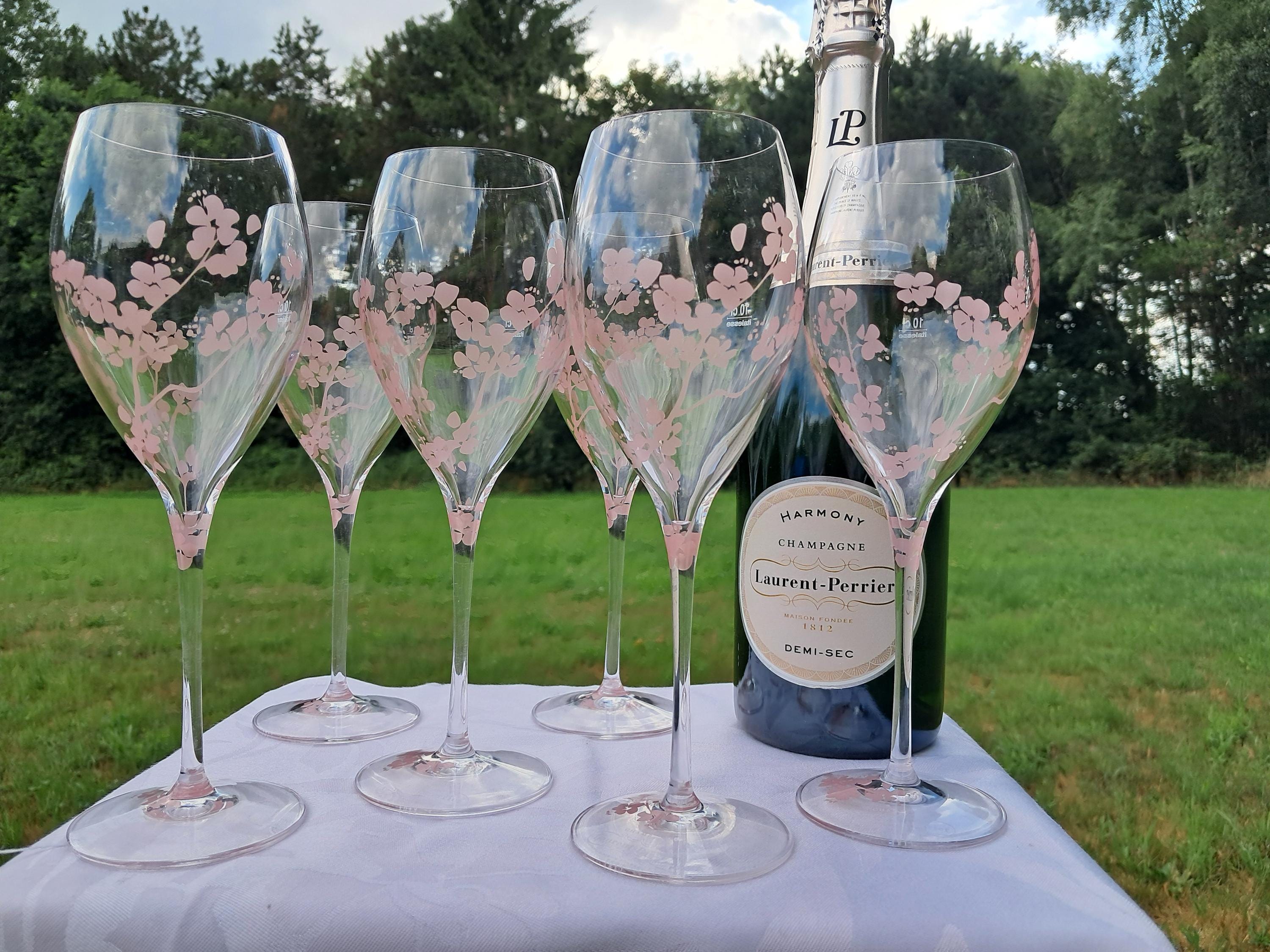 Laurent-Perrier Rose 桜模様のシャンパングラス Laurent-Perrier Rose 桜模様のシャンパングラス