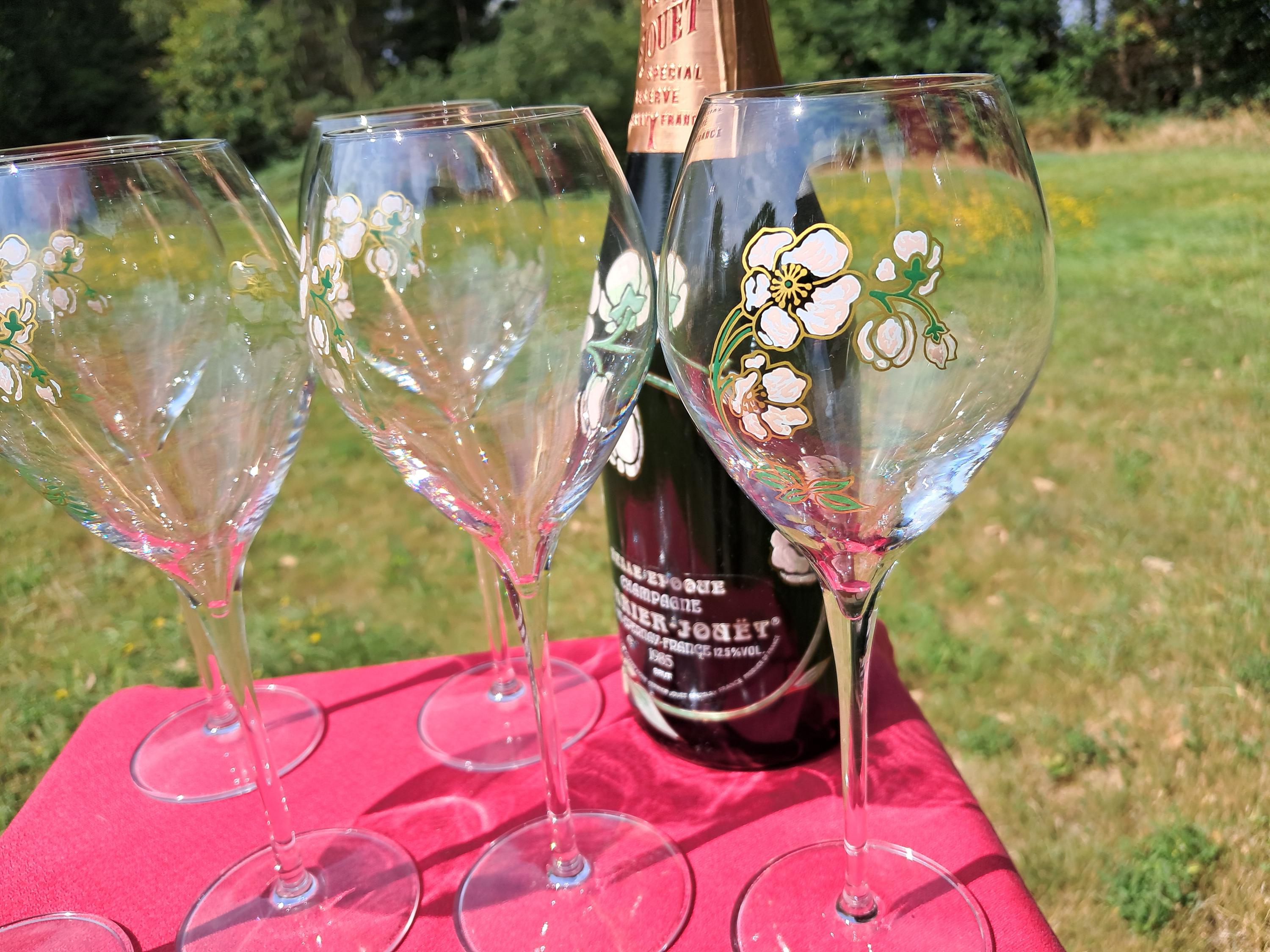 ヴィンテージ ペリエ ジュエ ベル エポック シャンパン グラス 6 個