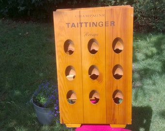 Collector's item : unique and authentic Frech vintage Taittinger riddling rack