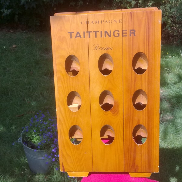 Collector's item : unique and authentic Frech vintage Taittinger riddling rack