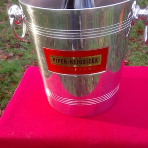 Vintage Piper Heidsieck champagne Ice Bucket - silver plated -made in France by ARGIT