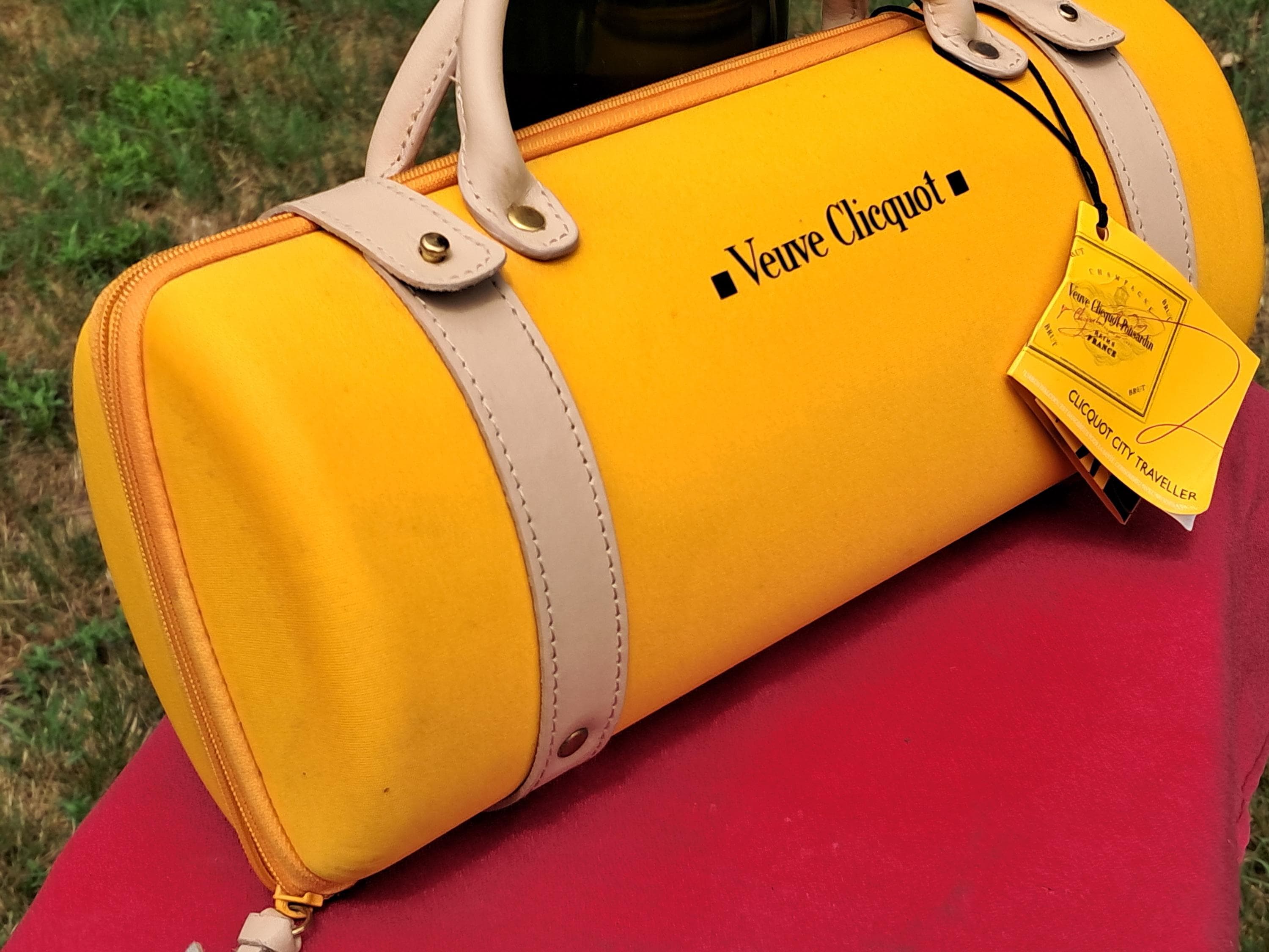 VEUVE CLICQUOT CHAMPAGNE Yellow City Traveller Tote, Carrier