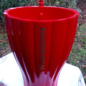 Vintage red plastic champagne bucket Jaime Hayon design Piper-Heidsieck 1980s