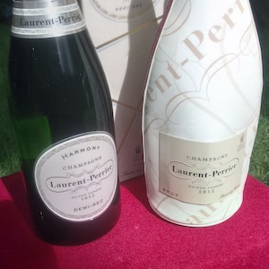 Vintage Laurent Perrier Champagne Insulated Bag Travel Bottle Holder