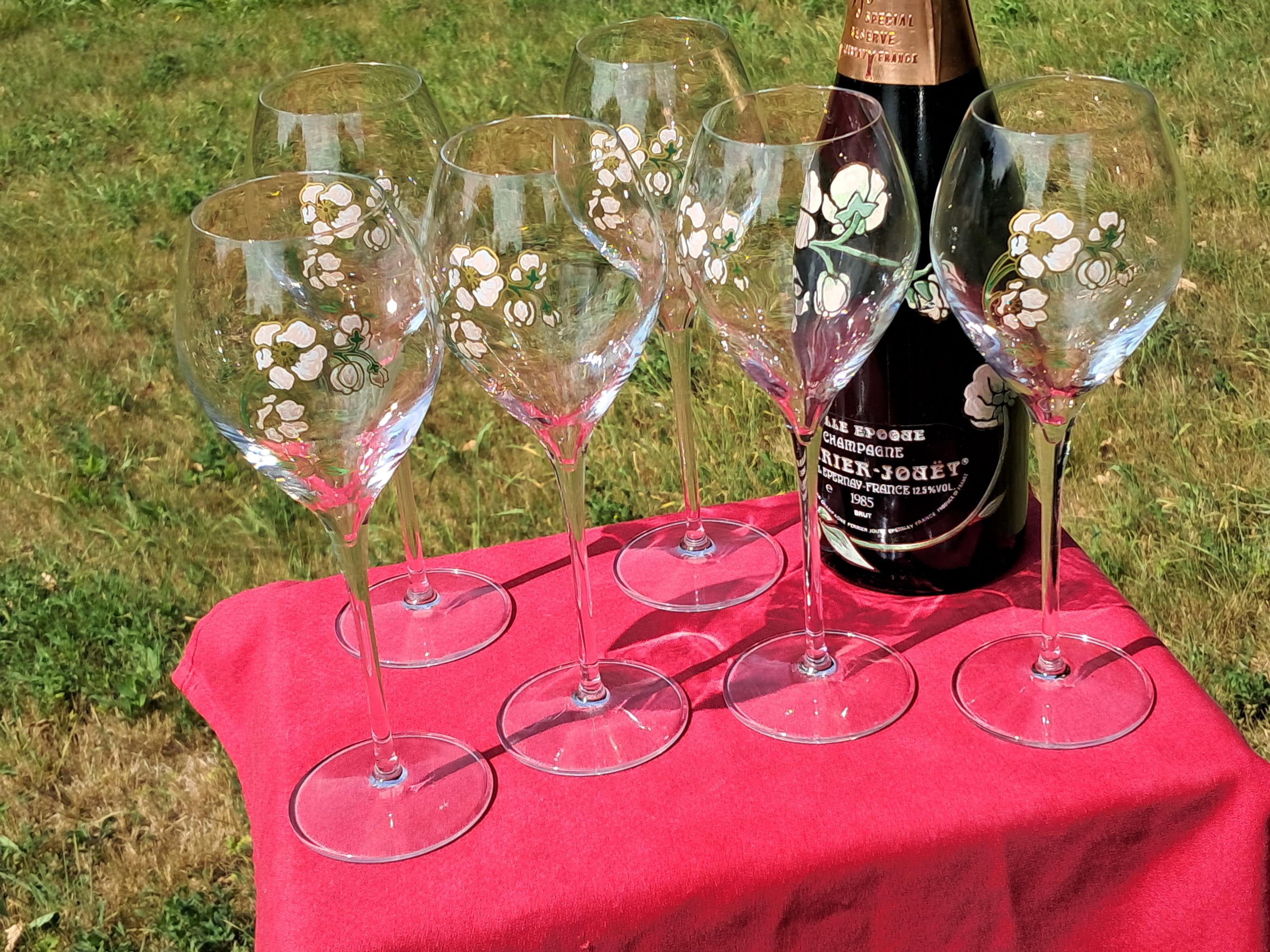 ヴィンテージ ペリエ ジュエ ベル エポック シャンパン グラス 6 個