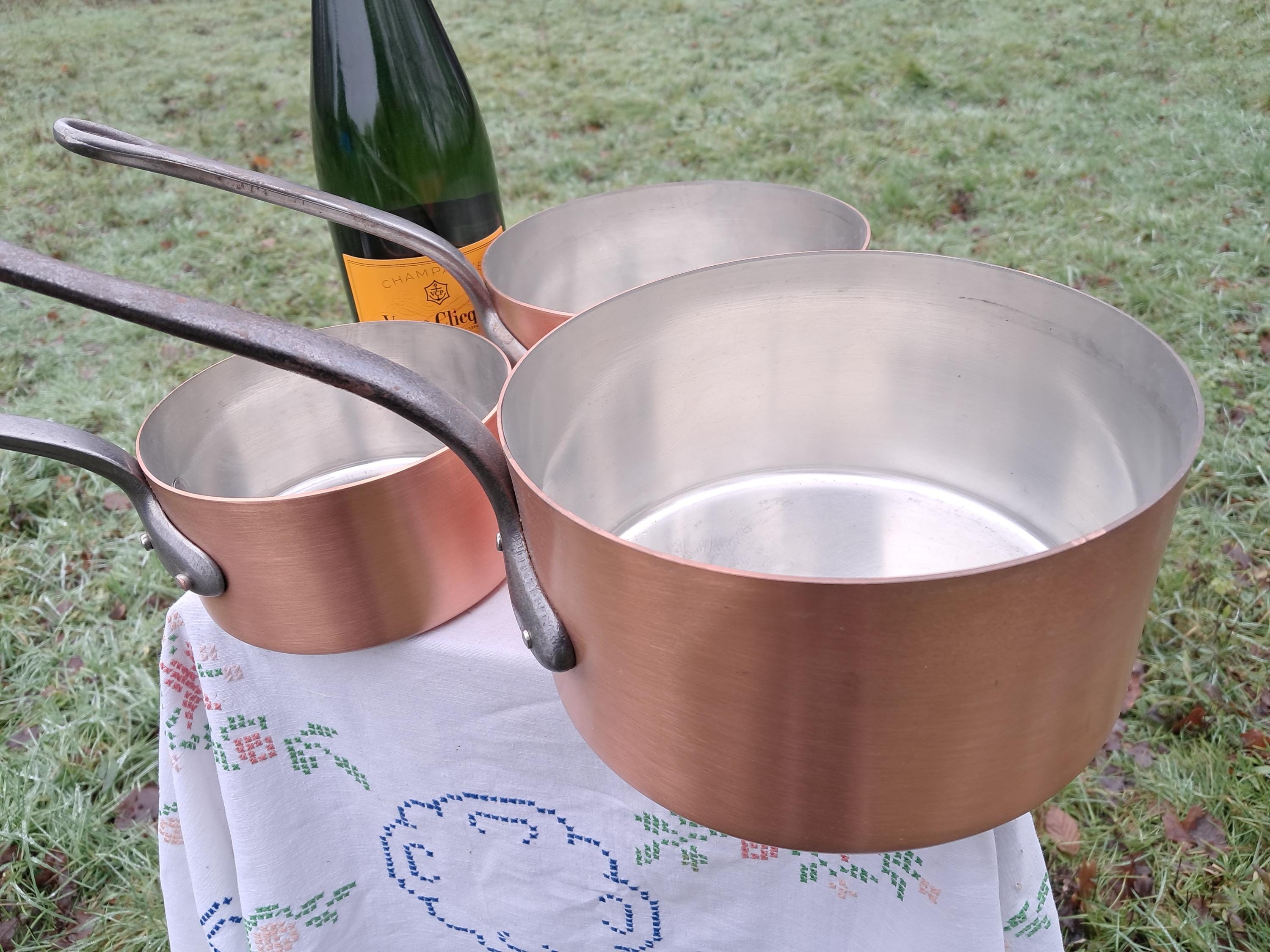 Les Cuivres De Faucogney フランス製 片手鍋5個セット 【公式通販】