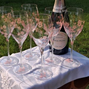 Laurent-Perrier Rose 桜模様のシャンパングラス Laurent-Perrier Rose 桜模様のシャンパングラス