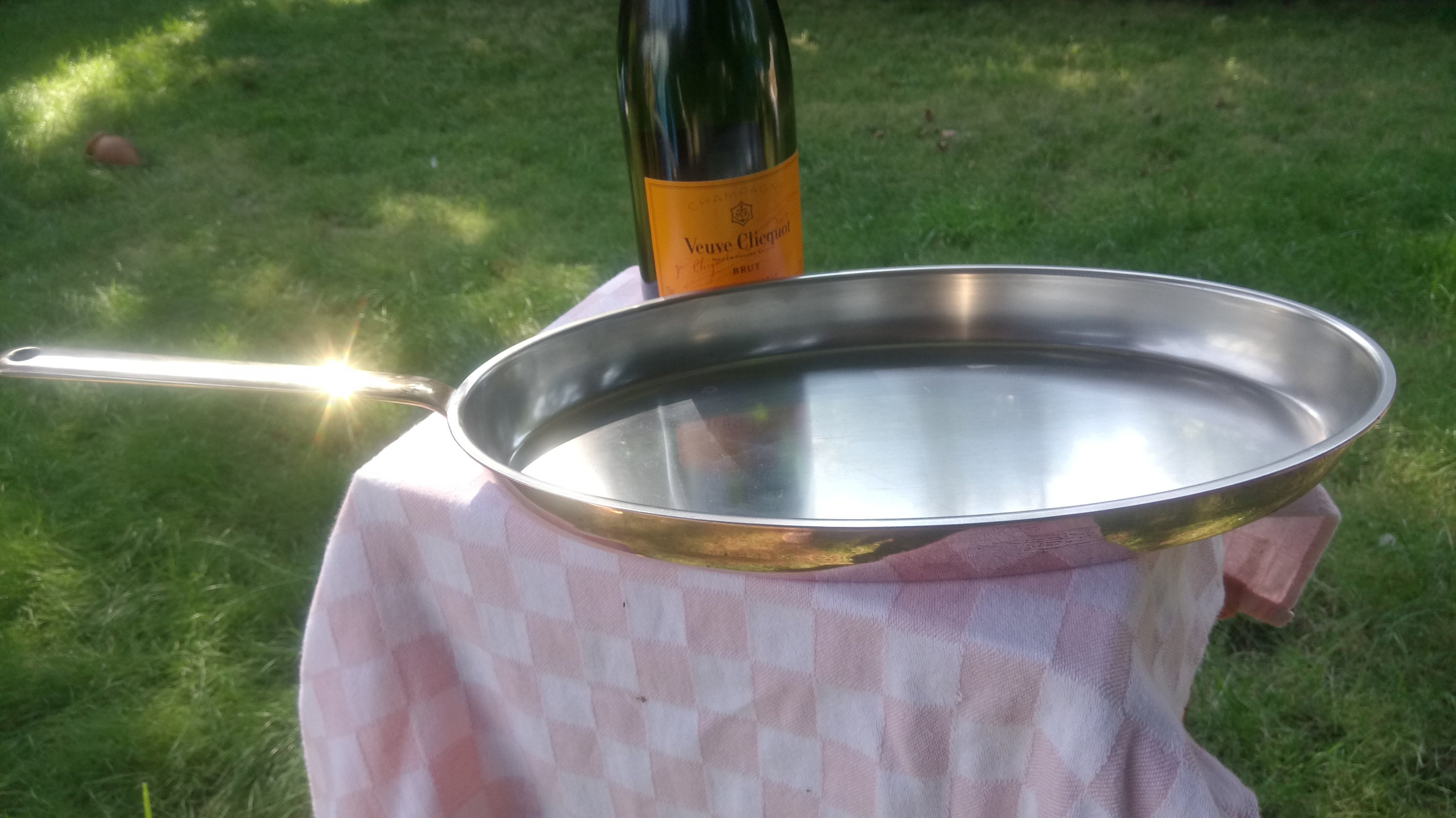 Swiss Made SPRING Culinox Copper Oval Fish Pan With Long Brass