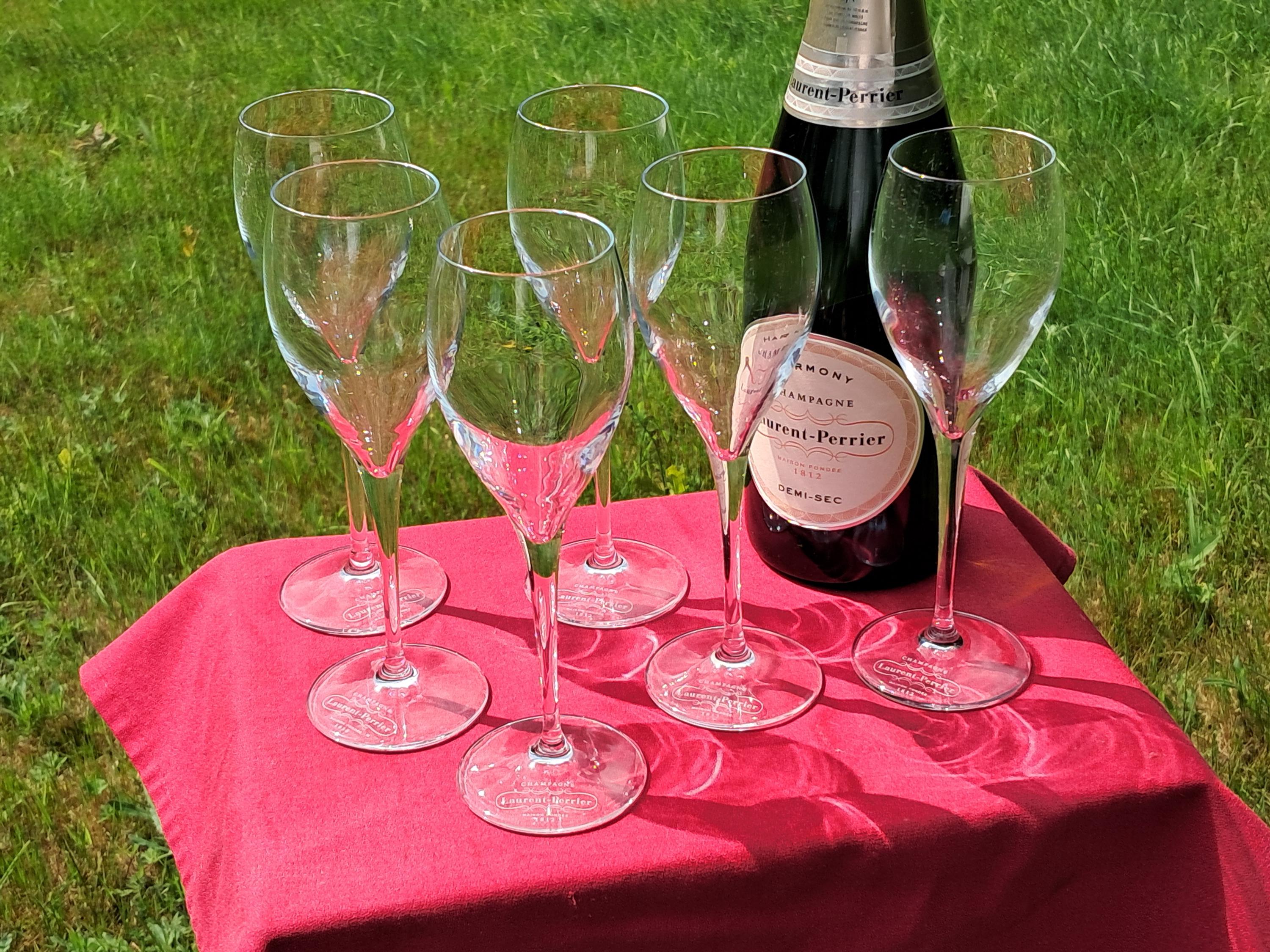 シャンパングラス6個セット「ローラン・ペリエ」 - Etsy 日本