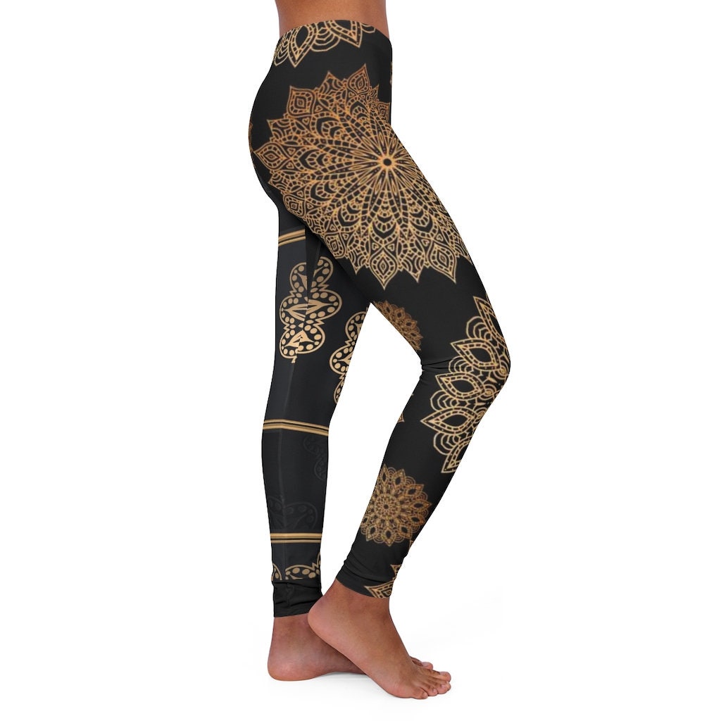 Spandex Leggings Gold 